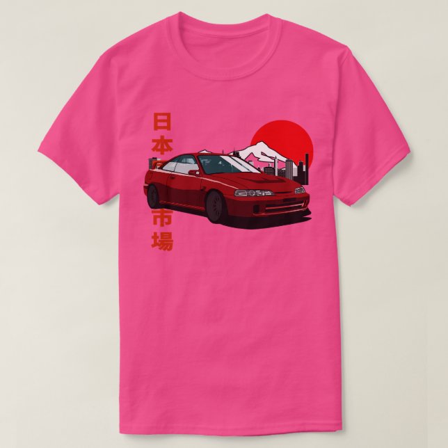 Camiseta Honda Integra dc2 Estilo retro japonés (Diseño del anverso)
