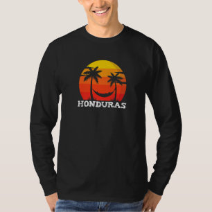 Camiseta Honduras Retro Sunset Summer Vintage Hond
