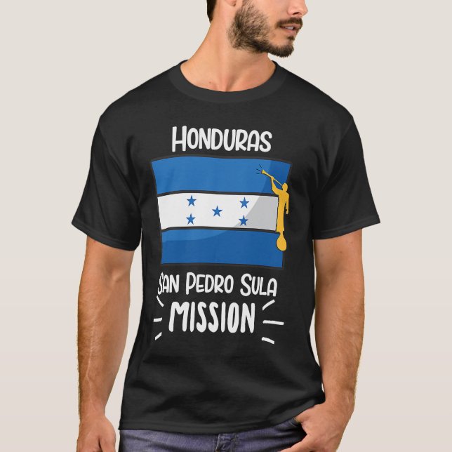 Camiseta Honduras San Pedro Sula Mormon LDS Mission Mission (Anverso)