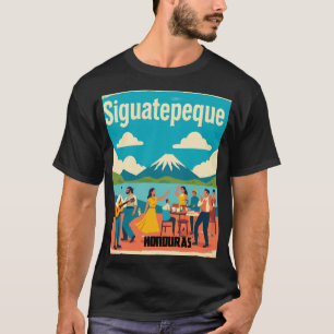 Camiseta Honduras SIGUATEPEQUE Retro poster