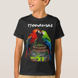 Camiseta Honduras Trip Scarlet Macaw Familia Vacati