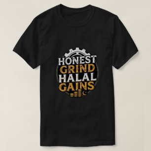 Camiseta Honest Grind Halal Gains - Emprendedor Musulmán