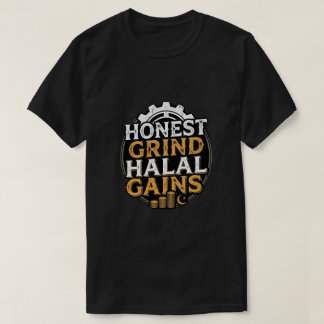 Camiseta Honest Grind Halal Gains - Emprendedor Musulmán 