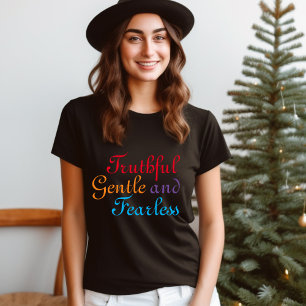 Camiseta honesta e intrépida