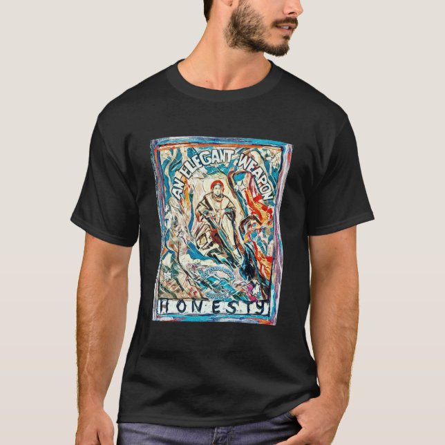 Camiseta Honestidad, un arma elegante. (Anverso)