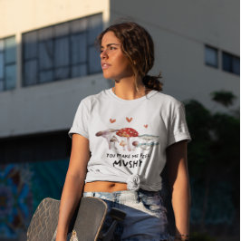 Camiseta Honesto hongo me haces sentir musculoso