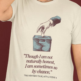 Camiseta Honesto por casualidad: Retro elegante