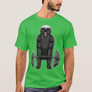 Camiseta Honey badger Bodybuilding Barbell