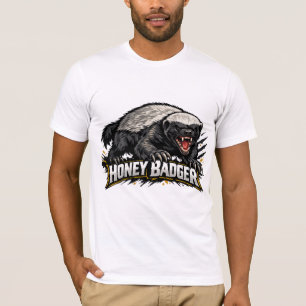 Camiseta Honey Badger   Diseño único de animal de 