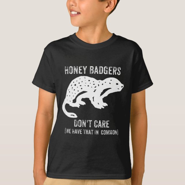 Camiseta Honey Badgers Don't Care S  (Anverso)