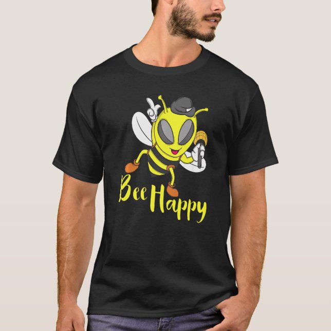 Camiseta Honey Bee Lover Bee Happy Beekeeper (Anverso)