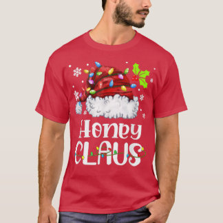 Camiseta Honey Claus Santa Hat Navidades enciende familia d