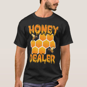Camiseta Honey Dealer Honeycomb Bee Hive Beekepine