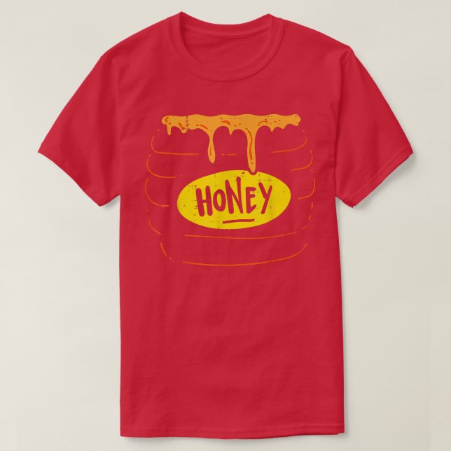 Camiseta Honey Jar Pot Costume Funny Sweet Halloween  (Diseño del anverso)