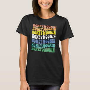 Camiseta Honey Moonin Divertido Luna De Miel Novia Y Groom