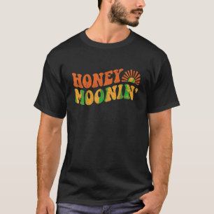 Camiseta Honey Moonin Retro Beach Honeymoon vacaciones Cute