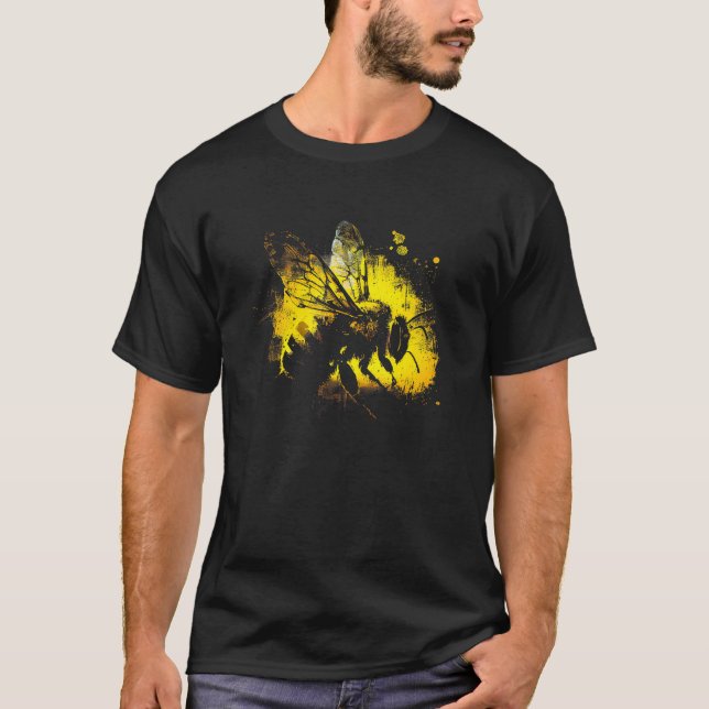 Camiseta Honeybee and bumble bee for American hive beekeepe (Anverso)