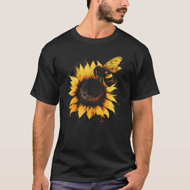 Camiseta Honeybee and bumble bee for American hive beekeepe (Anverso)