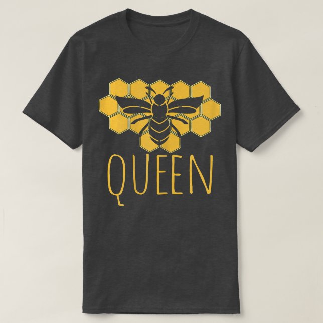 Camiseta Honeybee Cute Bee Lover Reina (Diseño del anverso)
