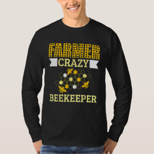 Camiseta Honeybee Farmer Crazy Beekeeper