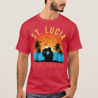 Camiseta Honeymoonin Bride Groom Vintage Santa Lucía Luna d