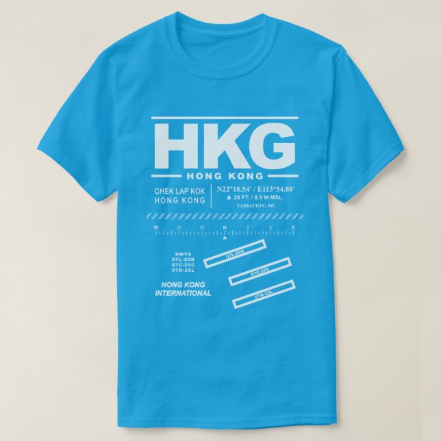 Camiseta Hong Kong International Airport HKG T-Shirt (Diseño del anverso)