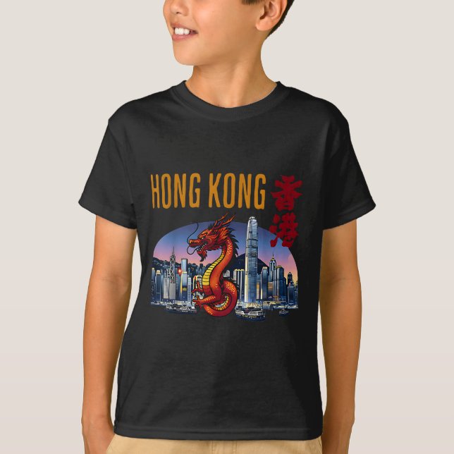 Camiseta Hong Kong Traveler Year Of Dragon Victoria Harbor  (Anverso)