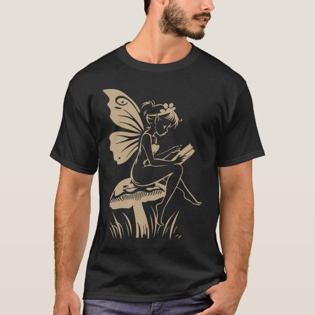 Camiseta Hongo Hada Cottagecore (Anverso)