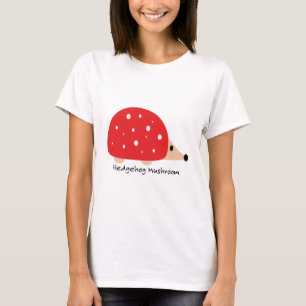 Camiseta Hongo hedgehog lindo y gracioso