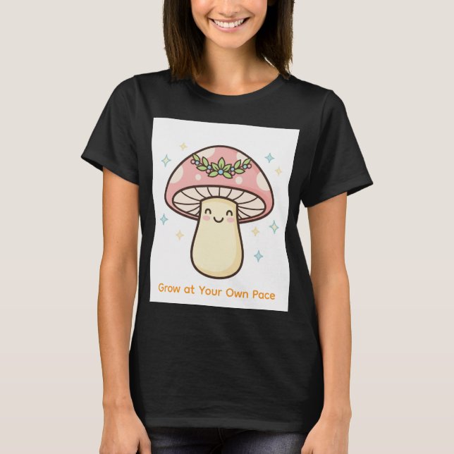Camiseta Hongo Kawaii Mágico (Anverso)