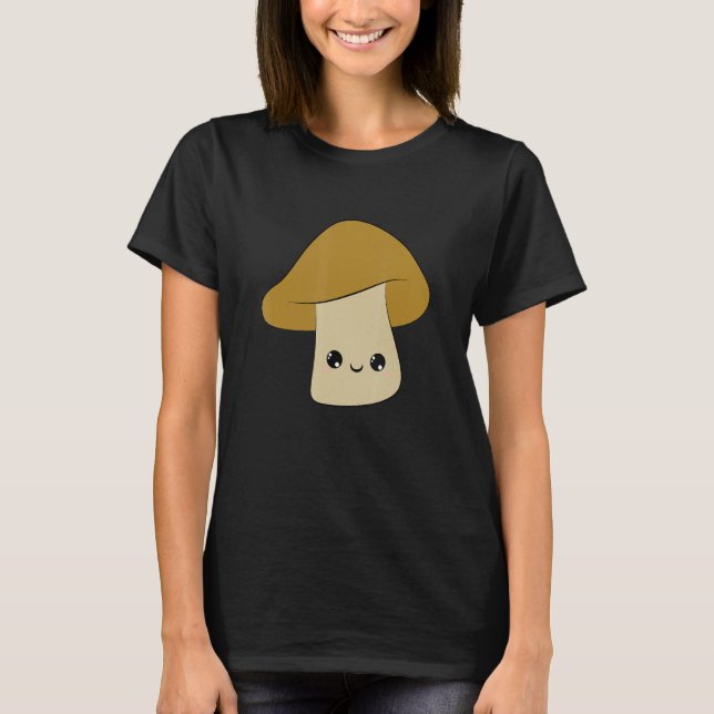 Camiseta hongo - lindo - adorable - sonrisa - dulce - fu (Anverso)