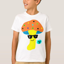 Camiseta hongo lindo más fresco con gafas