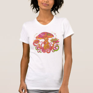 Camiseta Hongo Mágico Psicodélico - Boho Colorido