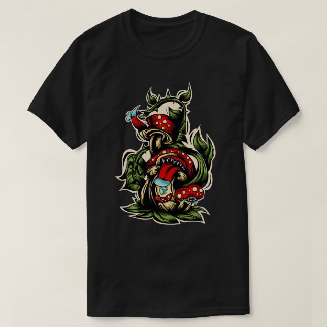 Camiseta hongo monstruo 3 (Diseño del anverso)