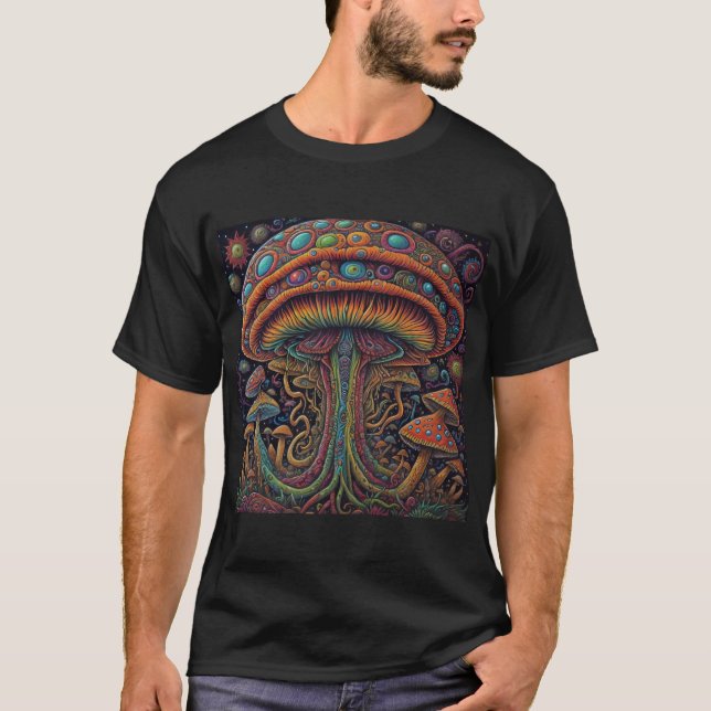 Camiseta Hongo psicodélico (Anverso)