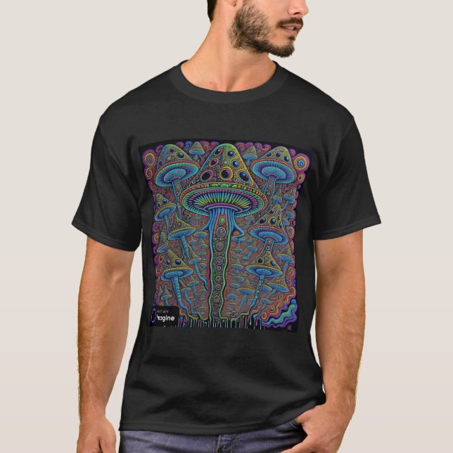 Camiseta Hongo psicodélico (Anverso)