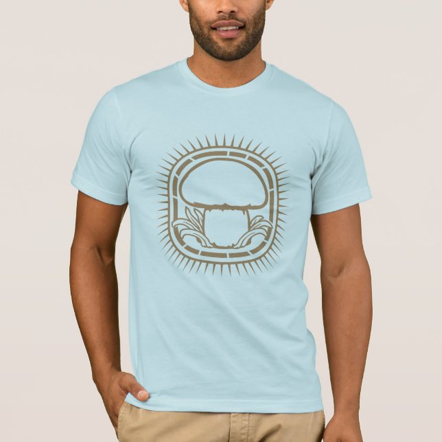 Camiseta Hongo Simple Seta Marrón Naturaleza Comida (Anverso)