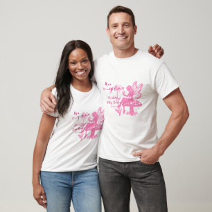Camiseta Hongo y Flor de Hada Linda Baby Shower Familia