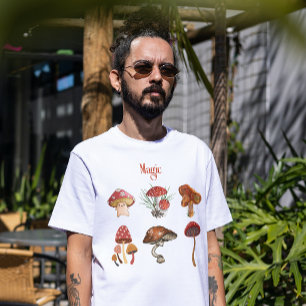 Camiseta Hongos artísticos del camping de meditación de yog