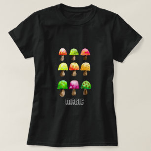 Camiseta Hongos coloridos lindo T-Shirt