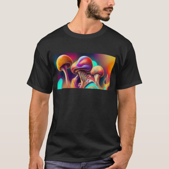 Camiseta Hongos Coloridos Mycology Mushroom Dream Resumen (Anverso)