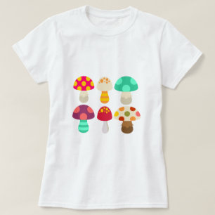 Camiseta Hongos coloridos y bonitos