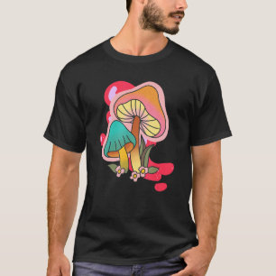 Camiseta Hongos Cute Mycology Hundiendo Masculinos Hombres 