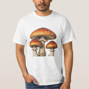 Camiseta Hongos de Cuento de Hadas: Un Grupo de Seta Roja