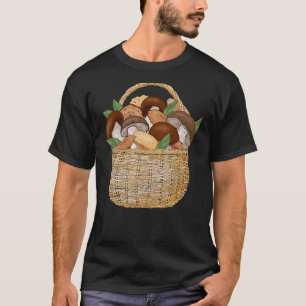 Camiseta Hongos de hongos cesta micología hongos forraje ho