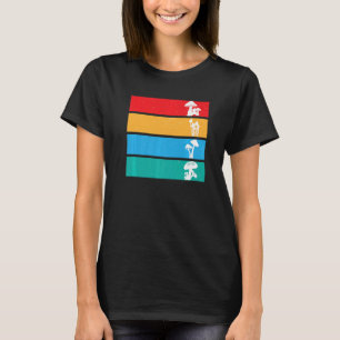 Camiseta Hongos de Micología Colorida Vintage Cottagecore F