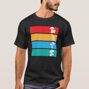 Camiseta Hongos de Micología Coloridos Vintage Cottagecore 