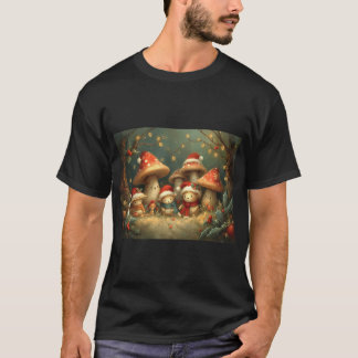 Camiseta Hongos de Navidad y Invitados