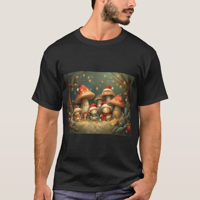 Camiseta Hongos de Navidad y Invitados (Anverso)