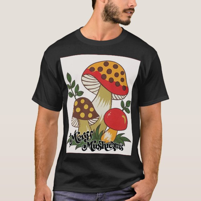 Camiseta hongos felices (Anverso)